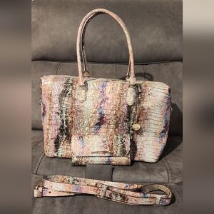 Opal Melbourne Brahmin Weekender with matching wallet.